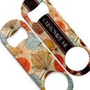 CUSTOMIZABLE Speed Bottle Opener - Medium Sized 5 inch - Autumn Leaves (V3)