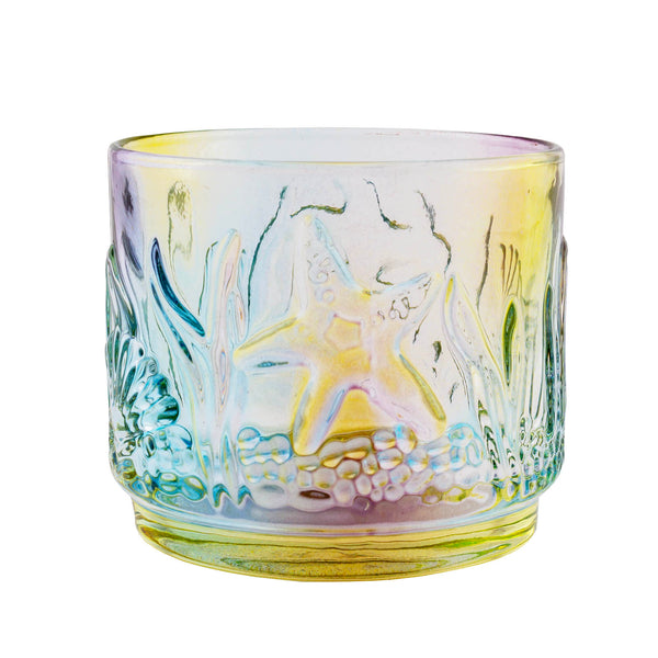 BarConic® Stackable Rocks Glass - Ocean Design - 7.5 ounce