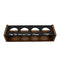 Beer Flight Tray With Chalkboard Top - Walnut Stain - 4 Glasses