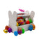 Wooden Bunny Basket - White