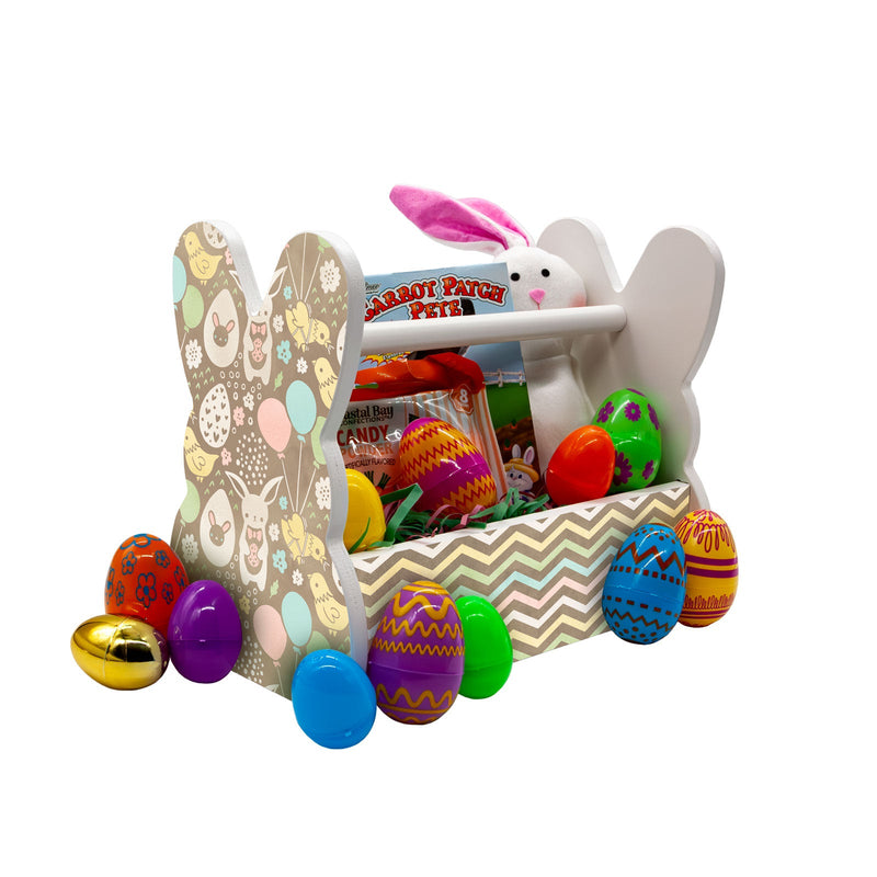 Wooden Bunny Basket - Easter Pattern 2