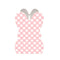 Wooden Bunny Basket - Plaid Pattern
