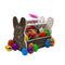 Wooden Bunny Basket - Customizable Floral