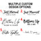 Custom Laser Engraved 2-Person Wood Shot Ski - Custom 1 Line Design Options