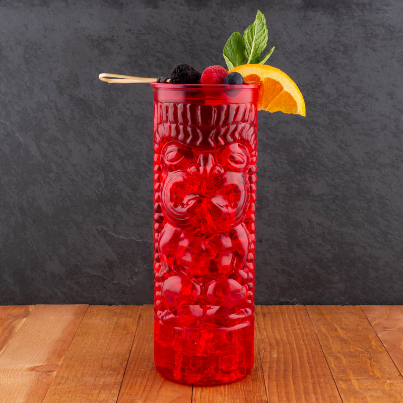 Plastic Tiki Cup - Red - 28oz