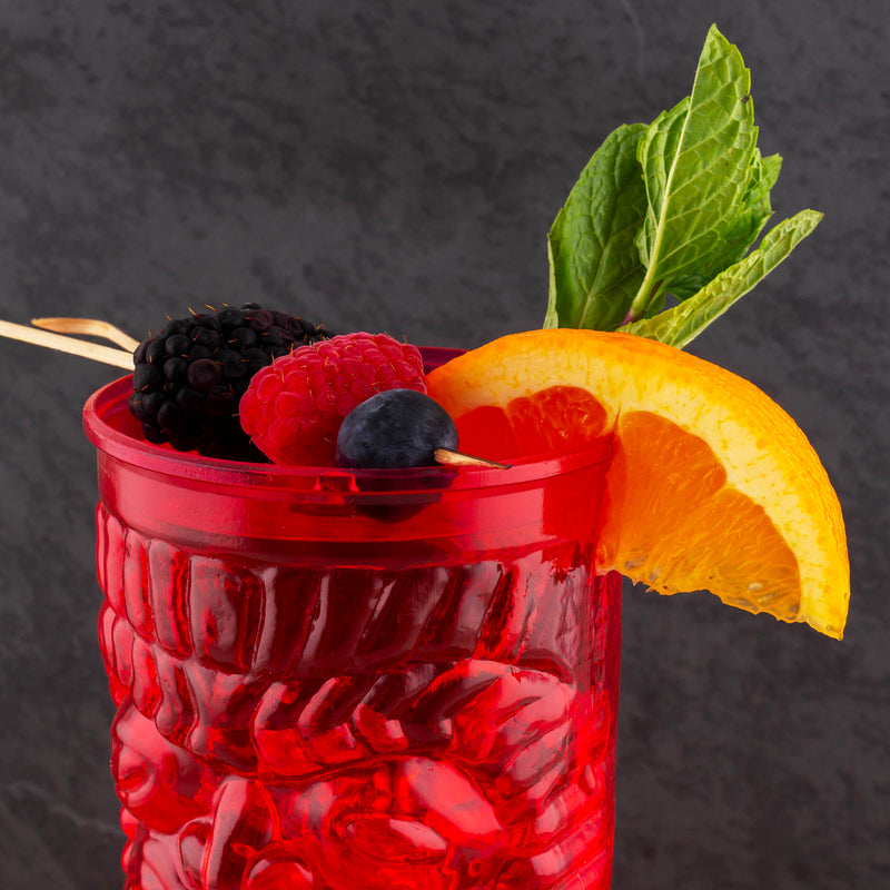 Plastic Tiki Cup - Red - 28oz