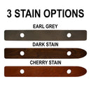 Custom Laser Engraved 2-Person Wood Shot Ski - Multiple Stain Options