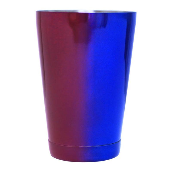 Cocktail Shaker Tin 18oz. – Red & Blue Color Fusion