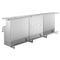 Stainless Steel Portable Bar with 3D Holographic Lighting and Integrated Ice Bin