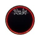 Bar & Menu LED Chalkboard Barrel Top Tavern Signs - Wine List