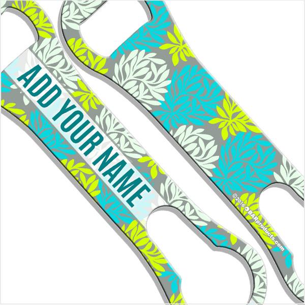 ADD YOUR NAME V-Rod® Bottle Opener - Coral Blue