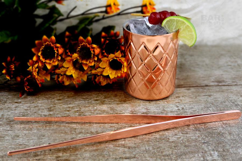 Olea™ Copper Plated Long Garnish Tongs