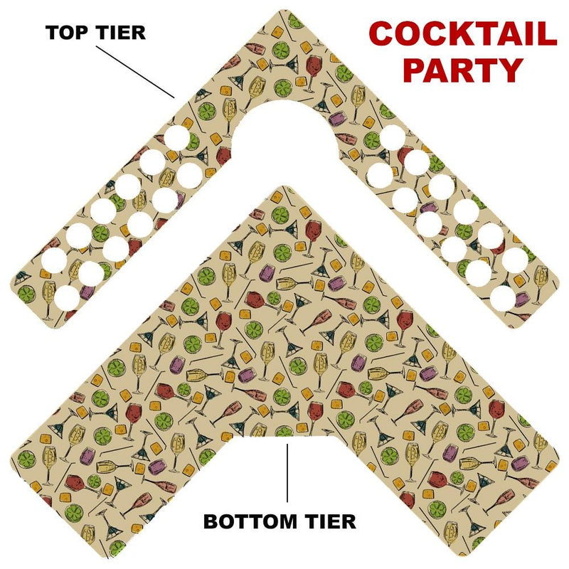 CHOOSE YOUR PATTERN - Counter Caddies™ - Corner Unit w/ K-Cup Holes and Trash Can Inset