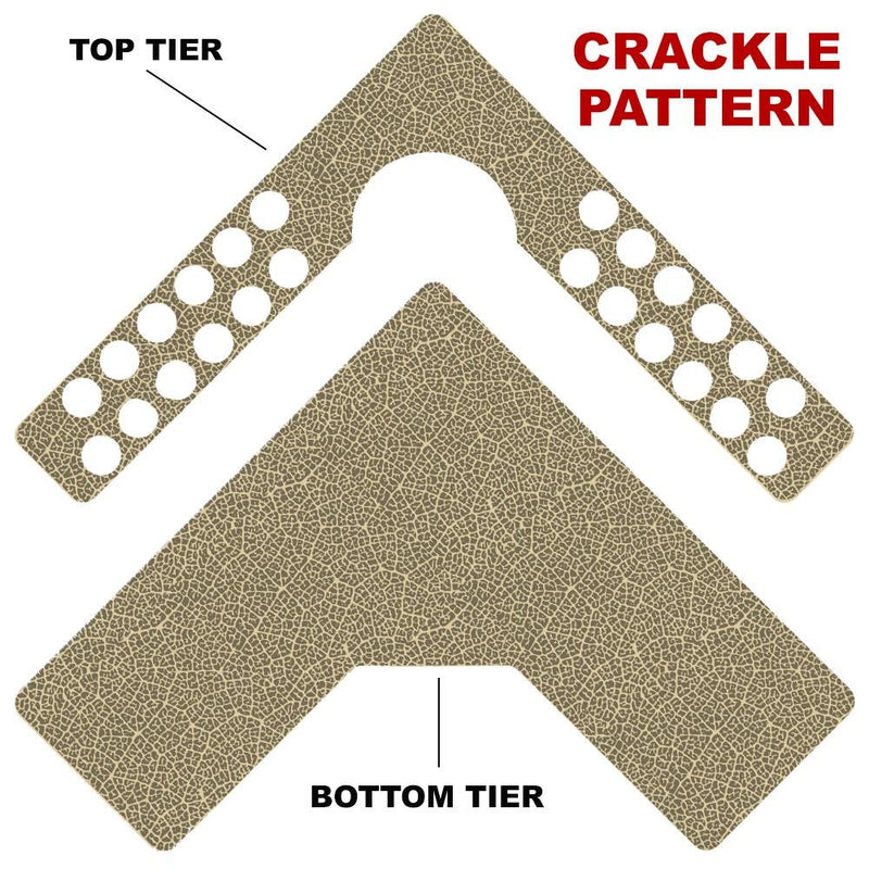CHOOSE YOUR PATTERN - Counter Caddies™ - Corner Unit w/ K-Cup Holes and Trash Can Inset