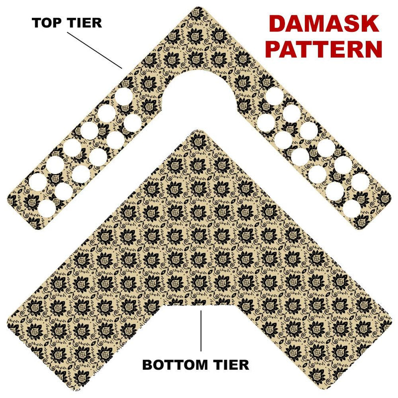CHOOSE YOUR PATTERN - Counter Caddies™ - Corner Unit w/ K-Cup Holes and Trash Can Inset