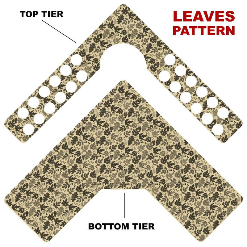CHOOSE YOUR PATTERN - Counter Caddies™ - Corner Unit w/ K-Cup Holes and Trash Can Inset