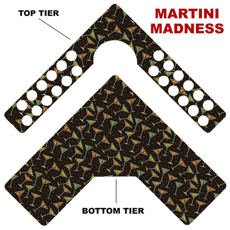 CHOOSE YOUR PATTERN - Counter Caddies™ - Corner Unit w/ K-Cup Holes and Trash Can Inset