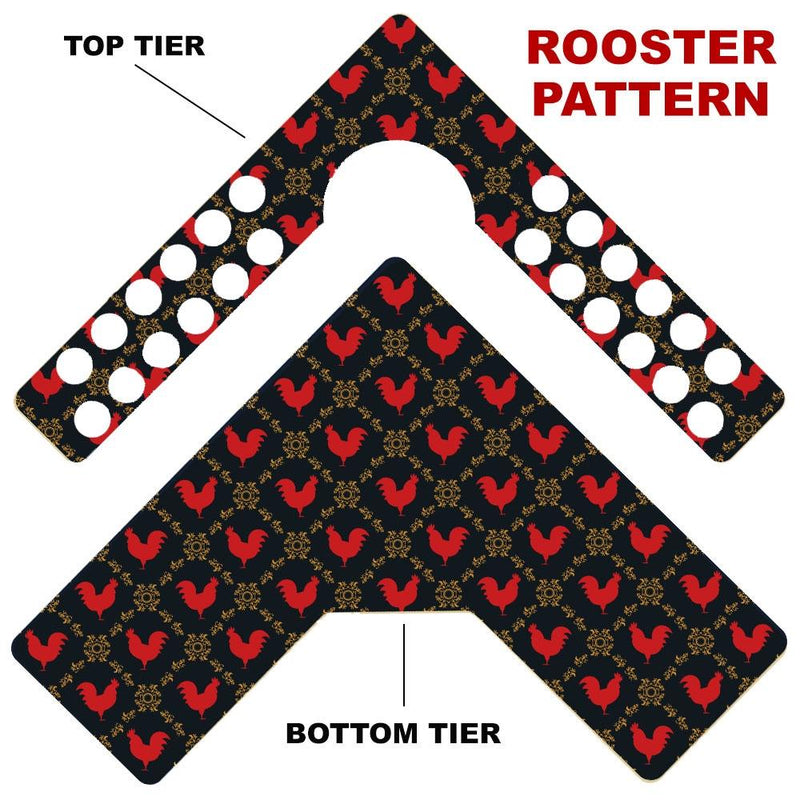 CHOOSE YOUR PATTERN - Counter Caddies™ - Corner Unit w/ K-Cup Holes and Trash Can Inset