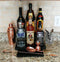 Counter Caddies™ with BLACK finish - 3.75" H Dowel Rods - 12" STRAIGHT Shelf