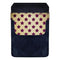 DekoPokit™ Leather Bottle Opener Pocket Protector w/ Designer Flap - Purple and Tan Stars - SMALL