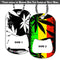 Dog Tag Bottle Opener - Rasta - 800