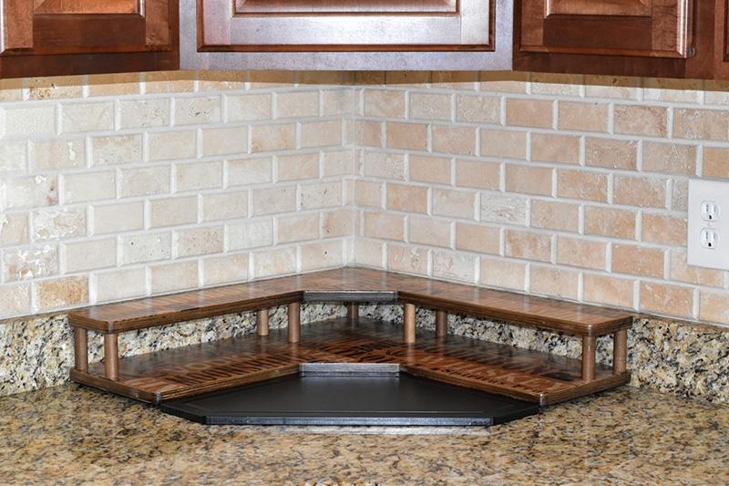 Counter Caddies™ - LIQUOR Theme - CORNER Shelf