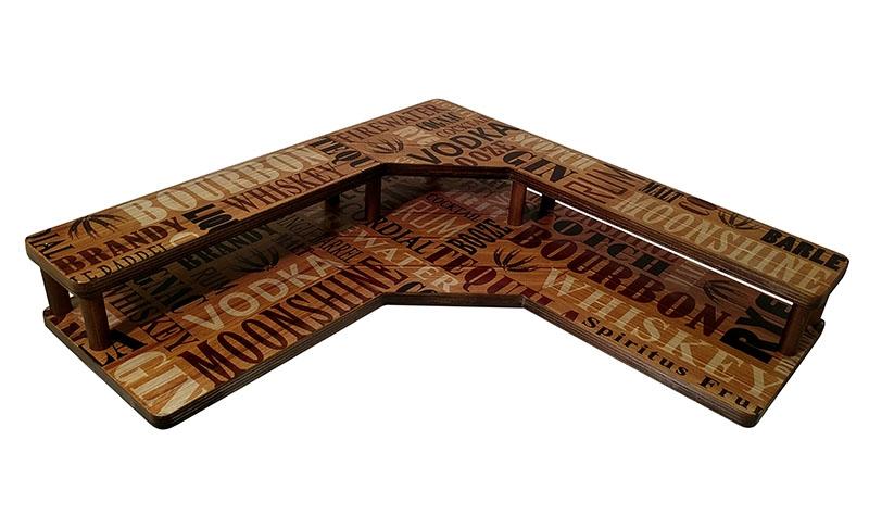 Counter Caddies™ - LIQUOR Theme - CORNER Shelf