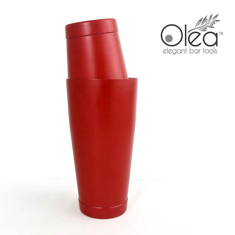 Olea™ Cocktail Shaker - Metallic Red NEON - 16oz Weighted