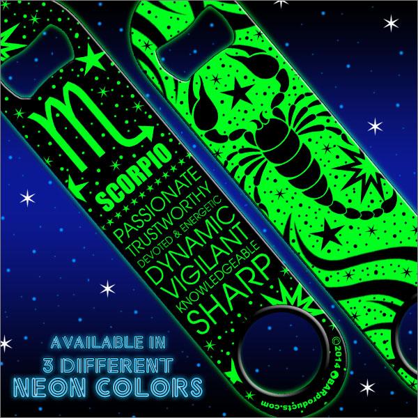 Kolorcoat™ NEON Zodiac Speed Bottle Opener - SCORPIO