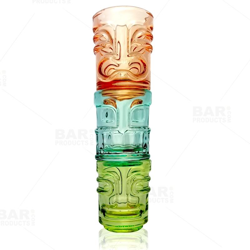 Shot Glasses - Tiki - Set of 3 - Multicolor