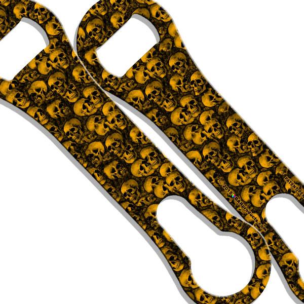 V-Rod® Bottle Opener - Gold Skulls