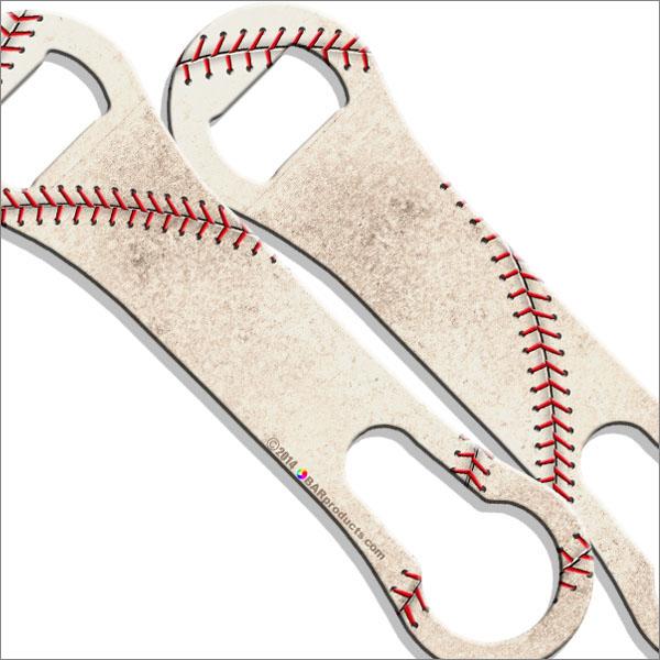 Kolorcoat™ V-Rod® Bottle Opener - Vintage Baseball
