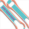ADD YOUR NAME V-Rod® Bottle Opener - Color Block - Coral/Blue