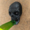 Skull Themed Wall Mounted Bottle Opener - Black