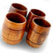 Wood Barrel Shots - 2 Oz - Set of 4