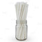 BarConic® "Eco-Friendly" Wrapped Paper Straws - 7 3/4" Solid White - Packs of 100